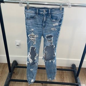 Distressed AEO jeans